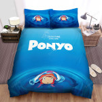 Ponyo (2008) Movie Poster Bed Sheets Spread Comforter Duvet Cover Bedding Sets