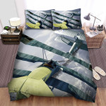 The Military Weapon Ww1- German Empire Plane Tripplane Fokker Chasing Bed Sheets Spread Duvet Cover Bedding Sets