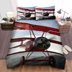The Military Weapon Ww1- German Empire Plane Red Fokker Dr.I The Tripplane Bed Sheets Spread Duvet Cover Bedding Sets