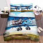 The Military Weapon Ww1- German Empire Plane Gotha Gv Flying Bed Sheets Spread Duvet Cover Bedding Sets