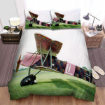 The Military Weapon Ww1- German Empire Plane Fokker Dvii On The Grass Bed Sheets Spread Duvet Cover Bedding Sets