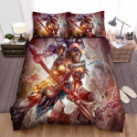 Beowulf & Giant Axe Digital Art Bed Sheets Spread Duvet Cover Bedding Sets
