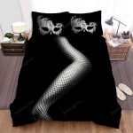 People Sensual Legs In Fishnet Stockings Bed Sheets Spread Comforter Duvet Cover Bedding Sets