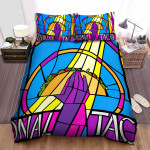 Taco Bell National Taco Day Stained Glass Artwork Bed Sheets Spread Comforter Duvet Cover Bedding Sets