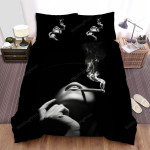 People Sensual Woman Smoking A Cigar Bed Sheets Spread Comforter Duvet Cover Bedding Sets