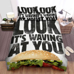 Burger King Look It's Waving At You Bed Sheets Spread Comforter Duvet Cover Bedding Sets