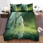The Wildlife - The White Deer Drinking Water Bed Sheets Spread Duvet Cover Bedding Sets