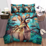 The Wildlife - The Deer God Of The Forest Bed Sheets Spread Duvet Cover Bedding Sets