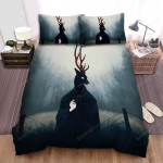 The Wildlife - The Black Magician Deer Bed Sheets Spread Duvet Cover Bedding Sets