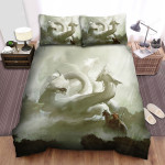The White Hydra Art Painting Bed Sheets Spread Duvet Cover Bedding Sets