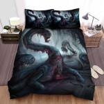 Zombie Hydra In The Jungle Artwork Bed Sheets Spread Duvet Cover Bedding Sets