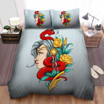 The Wildlife - The Red Snake On Her Head Bed Sheets Spread Duvet Cover Bedding Sets