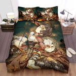 Kabaneri Of The Iron Fortress Mumei & Ikoma Fighting Side By Side Bed Sheets Spread Duvet Cover Bedding Sets