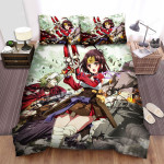 Kabaneri Of The Iron Fortress Mumei & Ikoma In A Battle Bed Sheets Spread Duvet Cover Bedding Sets