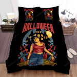 Halloween Zombie Girl Illustration Bed Sheets Spread Duvet Cover Bedding Sets