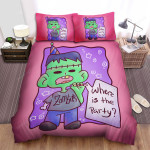 Halloween Zombie Where Is The Party Bed Sheets Spread Duvet Cover Bedding Sets
