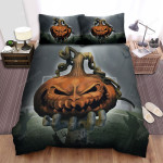 Halloween Zombie Hand With Jack-O-Lantern Bed Sheets Spread Duvet Cover Bedding Sets