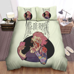 Halloween Zombie Girl Live Die Repeat Bed Sheets Spread Duvet Cover Bedding Sets