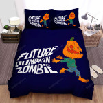 Halloween Future Pumpkin Zombie Bed Sheets Spread Duvet Cover Bedding Sets