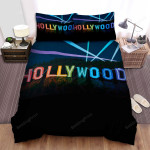 Hollywood Sign Colorful Neon Light Bed Sheets Spread Comforter Duvet Cover Bedding Sets