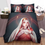 Bloody Mary Portrait Illustration Bed Sheets Spread Duvet Cover Bedding Sets