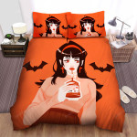 Bloody Mary Drinking Blood Bag Illustration Bed Sheets Spread Duvet Cover Bedding Sets