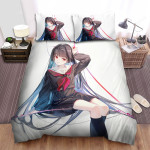 Hell Girl Ai Enma & Sweet Red Cherries Bed Sheets Spread Duvet Cover Bedding Sets
