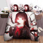 Hell Girl Ai Enma Watercolor Art Painting Bed Sheets Spread Duvet Cover Bedding Sets
