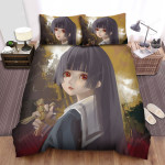 Hell Girl Ai Enma Portrait Painting Bed Sheets Spread Duvet Cover Bedding Sets