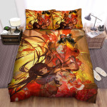 Hell Girl Ai Enma & Koi Fish Artwork Bed Sheets Spread Duvet Cover Bedding Sets