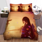 Hell Girl Ai Enma At Dawn Digital Art Painting Bed Sheets Spread Duvet Cover Bedding Sets