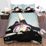 Hell Girl Ai Enma Lying Down Artwork Bed Sheets Spread Duvet Cover Bedding Sets