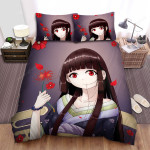 Hell Girl Ai Enma & Red Spider Lily Artwork Bed Sheets Spread Duvet Cover Bedding Sets