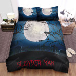 Halloween Slenderman In The Graveyard Artwork Bed Sheets Spread Duvet Cover Bedding Sets