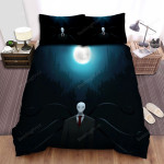 Halloween Slenderman Under The Moonlight Bed Sheets Spread Duvet Cover Bedding Sets