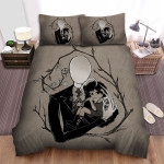 Halloween Slenderman Protecting The Child Bed Sheets Spread Duvet Cover Bedding Sets
