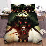 Hell Girl Ai Enma & Scary Spider Monster Bed Sheets Spread Duvet Cover Bedding Sets
