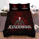 Halloween Slenderman Logo Bed Sheets Spread Duvet Cover Bedding Sets
