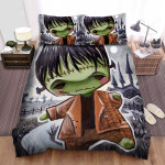 Halloween Baby Frankenstein Artwork Bed Sheets Spread Duvet Cover Bedding Sets