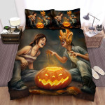Halloween Pretending To Be A Vampire Bed Sheets Spread Duvet Cover Bedding Sets