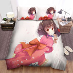 Kabaneri Of The Iron Fortress Mumei Playing With Her Toy Artwork Bed Sheets Spread Duvet Cover Bedding Sets