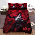 Halloween Vampire With Red Sword Artwork Bed Sheets Spread Duvet Cover Bedding Sets