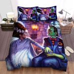 Halloween Frankenstein And His Bride Bed Sheets Spread Duvet Cover Bedding Sets