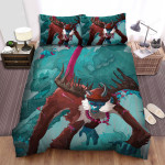 The Wild Animal - The Monkey Demon Flying Art Bed Sheets Spread Duvet Cover Bedding Sets