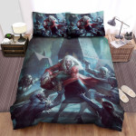 Halloween Vampires Scramble For The Prey Bed Sheets Spread Duvet Cover Bedding Sets