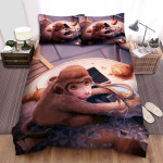 The Wild Animal - The Monkey Finding In The Bag Bed Sheets Spread Duvet Cover Bedding Sets