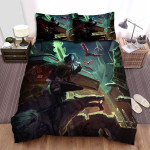 Halloween Vampire Boy Carrying A Coffin Artwork Bed Sheets Spread Duvet Cover Bedding Sets