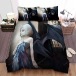 Halloween Little Vampire Girl With Black Wings Bed Sheets Spread Duvet Cover Bedding Sets