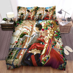 Takt Op. Destiny & Takt Asahina's Romantic Moment Artwork Bed Sheets Spread Duvet Cover Bedding Sets