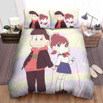 Mr. Osomatsu & Totoko Yowai Holding Hands Bed Sheets Spread Duvet Cover Bedding Sets
